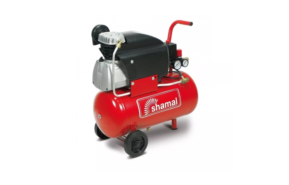 كمبروسر هواء ترددي SHAMAL SD2/24 CM2 سعة 24 لتر – 2 حصان – 8 بار – صناعة إيطالي