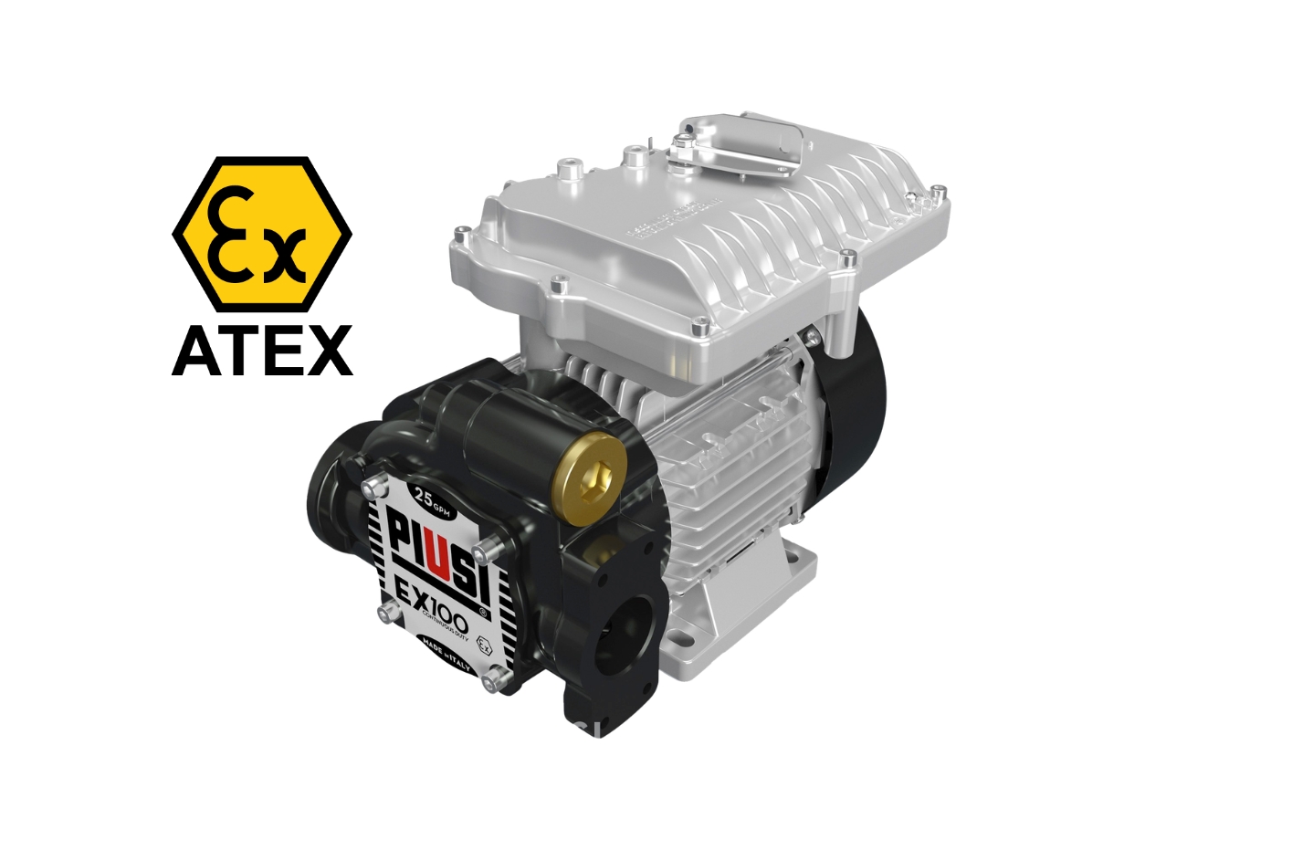 طلمبة سولار وبنزين fuel pump ضد الإنفجار تصريف 100 لتر في الدقيقة موديل EX 100 230/50 ATEX