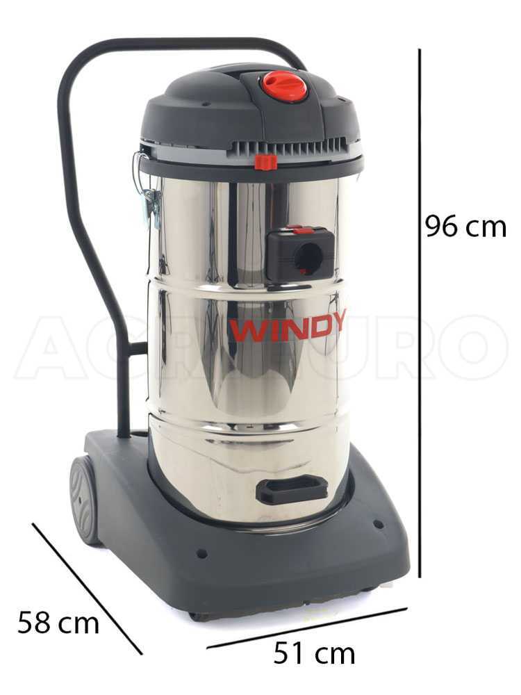 مكنسة كهربائية شفط مياه وأتربة 3 موتور 65 لتر ويندي WINDY 365 IR - صورة 12
