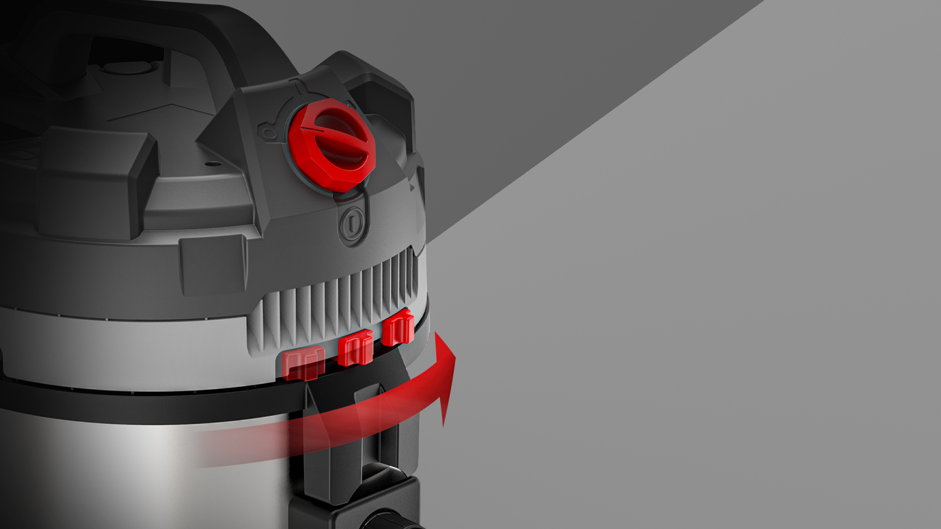 مكنسة كهربائية شفط مياه وأتربة 3 موتور 78 لتر ويندي WINDY 378 IR - صورة 4