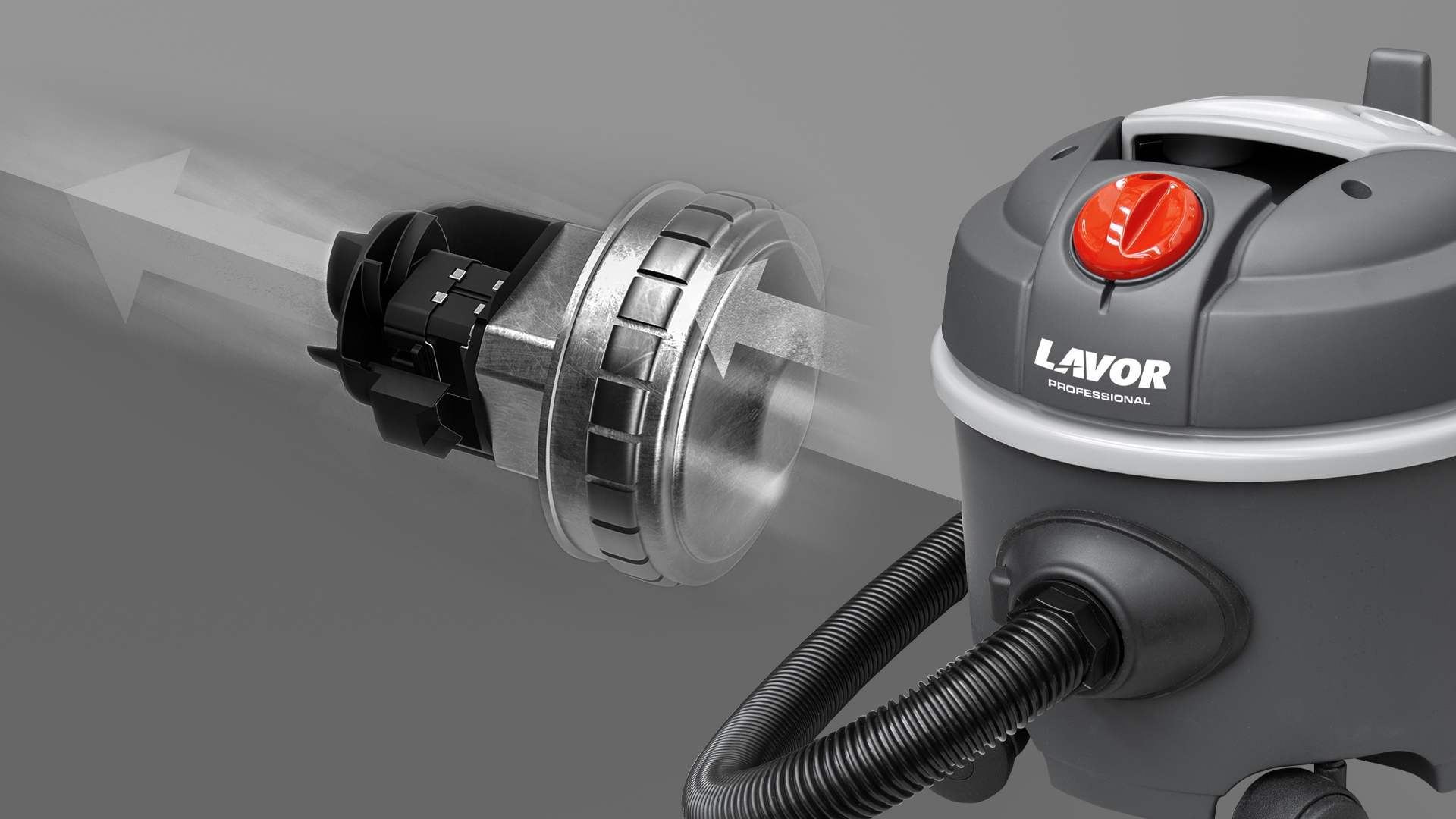 مكنسة كهربائية شفط مياه وأتربة 3 موتور 78 لتر ويندي WINDY 378 IR - صورة 3