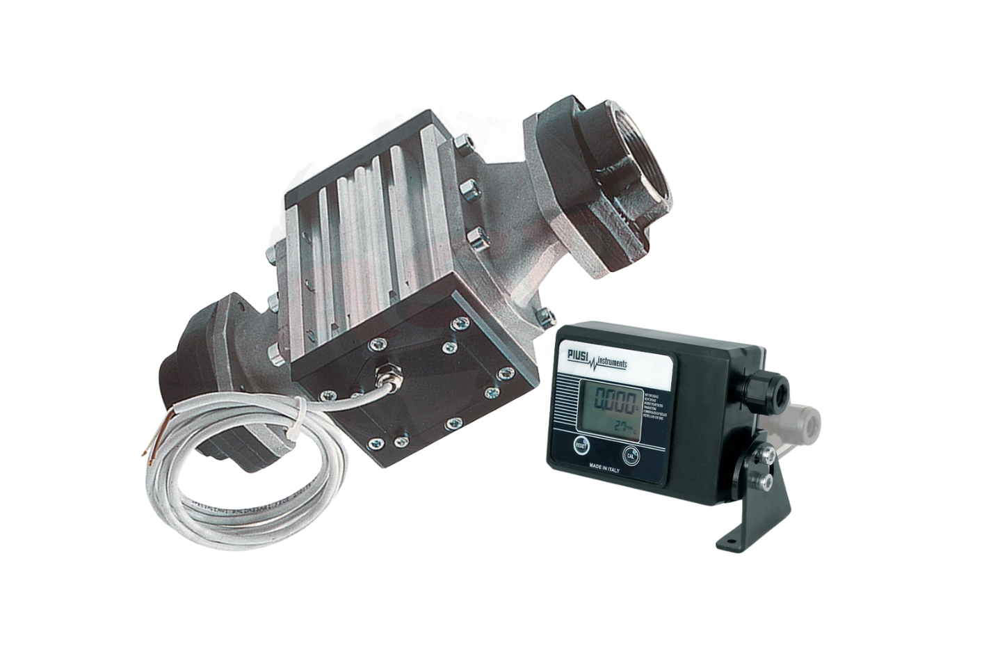 عداد تدفق Flowmeter سولار بالنبضات 3 بوصة بشاشة قراءة ديجيتال موديل K900 Pulser + display