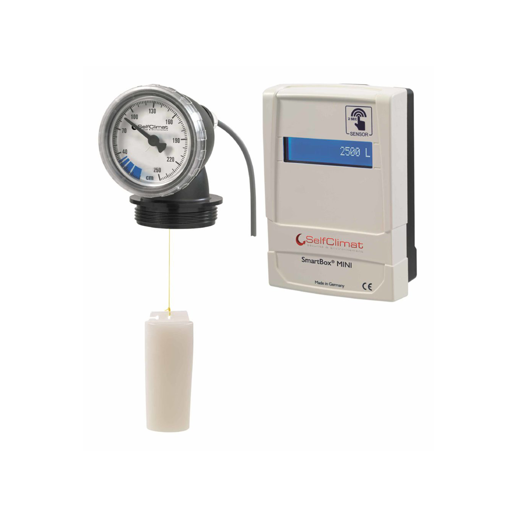 جهاز قياس ميكانيكي لمستوى المنتج داخل التانك ديجيتال ألماني ماركة GOK كود 308051 SMART  BOX MINI 250cm