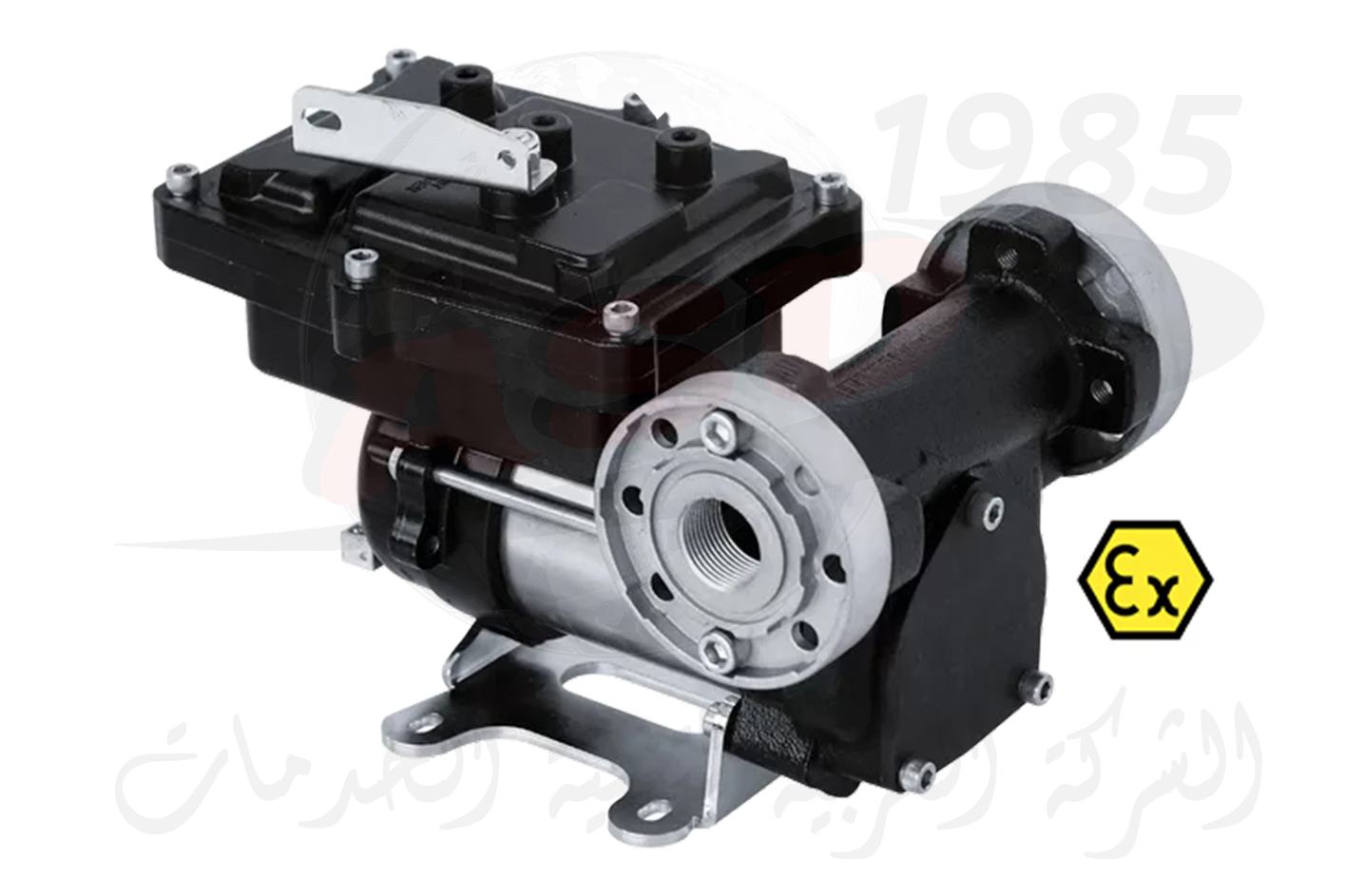 طلمبة سولار وبنزين fuel pump ضد الإنفجار تصريف 75 لتر في الدقيقة موديل EX75 12V DC ATEX